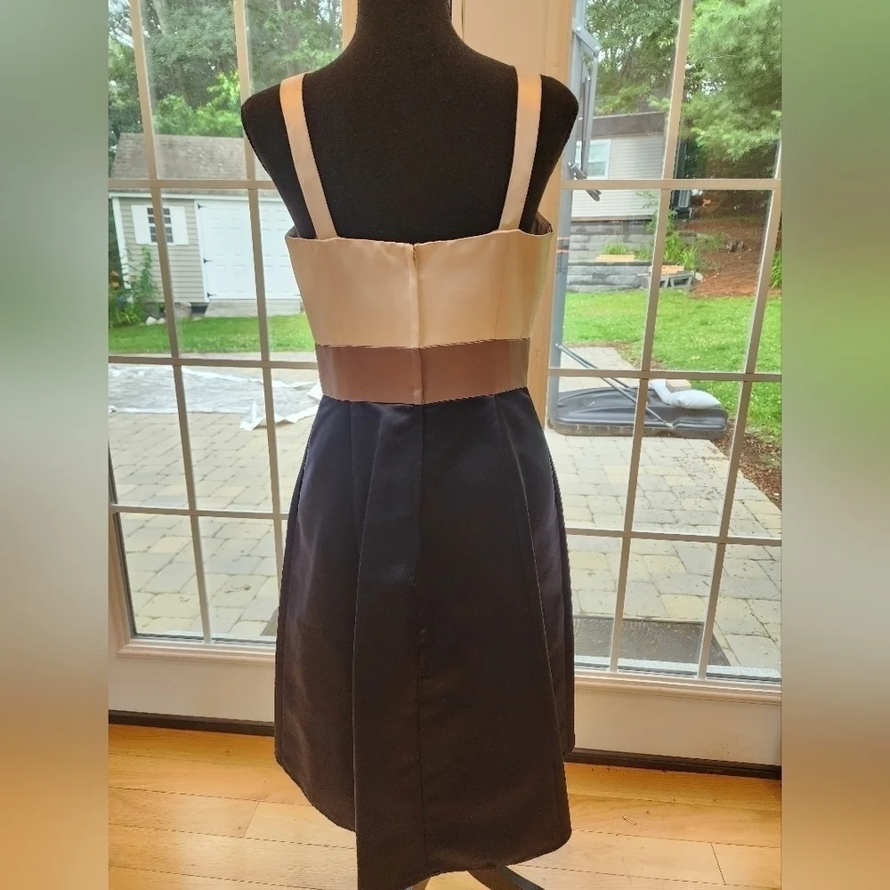 NWOT BARI JAY Sleeveless Satin Short Cocktail Length Bridesmaid Dress Sz 10